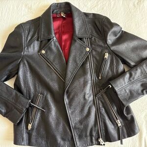 Black Faux Leather Jacket